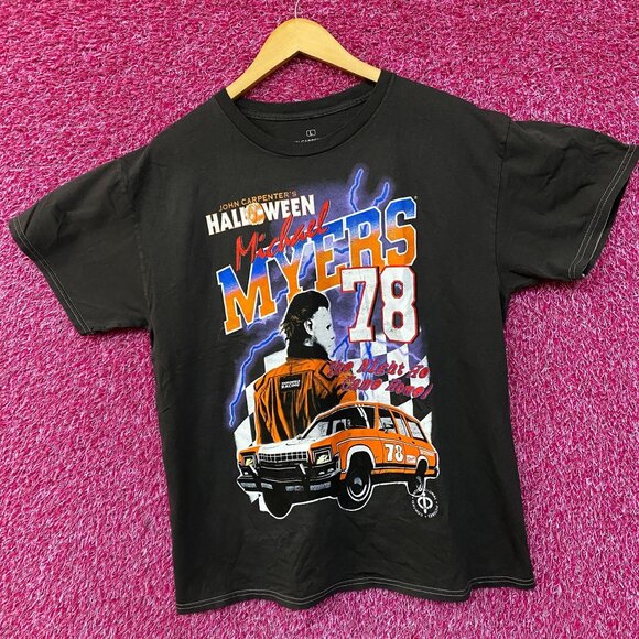 John Carpenter's Halloween Michael Myers Racing 78 T-Shirt Large - Picture 3 of 4